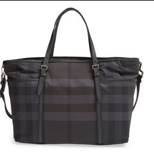Burberry Graceford Tonal Check Diaper Bag